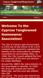 Mobile Screenshot of cypresstanglewood.org