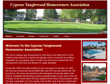 Tablet Screenshot of cypresstanglewood.org